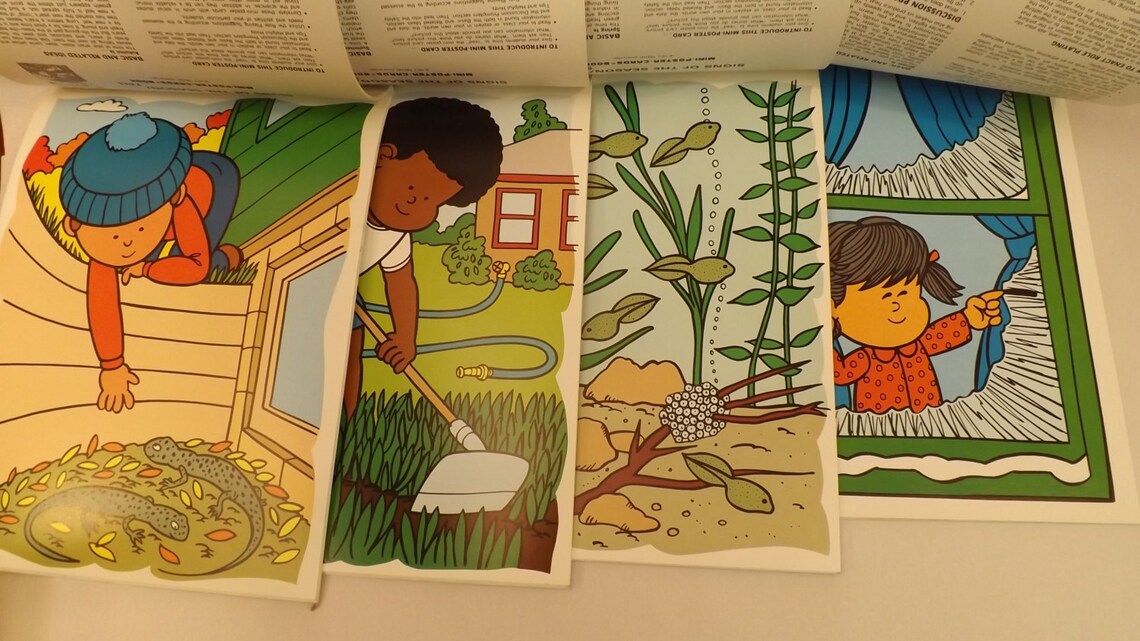 Vintage 56 pc Lot of Teaching Aid Mini Posters Etsy