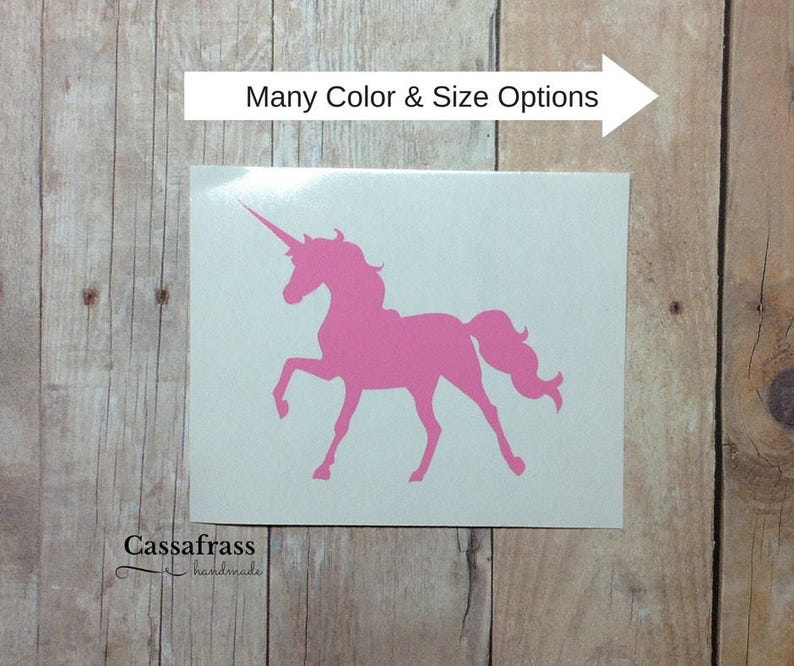 Unicorn Vinyl Decal Sticker Unicorn Decal for Tumbler Etsy