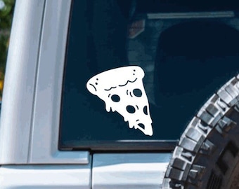 Pizza Slice Vinyl Decal Sticker | hot pizza sticker, food decal, for yeti, for tumbler, foodie, pizza lover, for car, pepperoni pizza