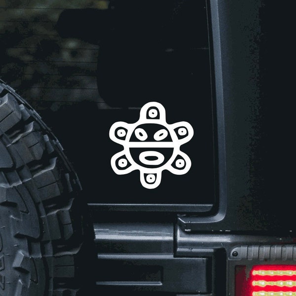 Taino Sun Vinyl  Decal Sticker | Sol Taino, Puerto Rico, Petroglyph, for hydro flask, for yeti tumbler, water bottle, window, car, cup,