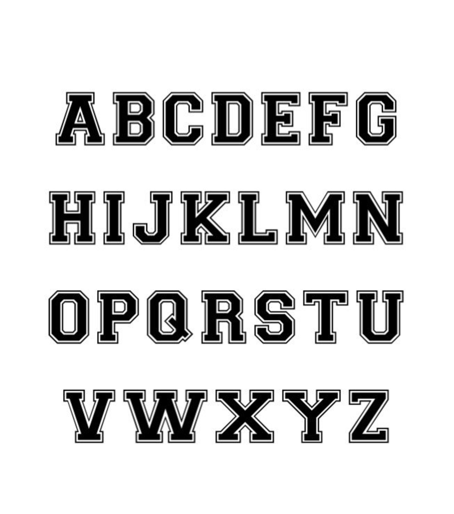 Varsity Letter Vinyl Decal Sticker for Hydro Flask for Yeti Etsy