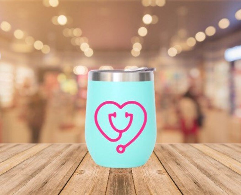 Heart Stethoscope Vinyl Car Decal Sticker RN Decal Nurse Etsy