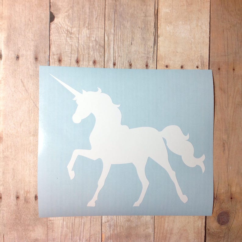 Unicorn Vinyl Decal Sticker Unicorn Decal for Tumbler Etsy