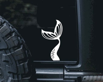 Mermaid Tail Vinyl Decal Sticker | many sizes and colors, for tumbler, car window, water bottle, tablet, phone