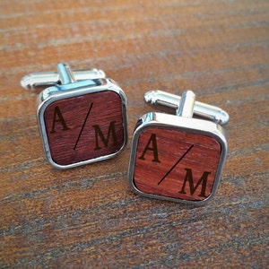 Wooden cufflinks / Groom Cufflinks / Personalized Cufflinks / Personalized Wedding Cufflinks / Cufflinks for Groom / Groom Gifts