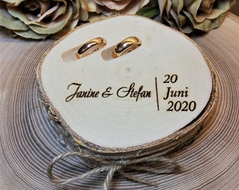 Wedding Ring Box/Ring Bearer Box/Ring Holder/Custom Ring Box/Ring Bearer Pillow/birch slice