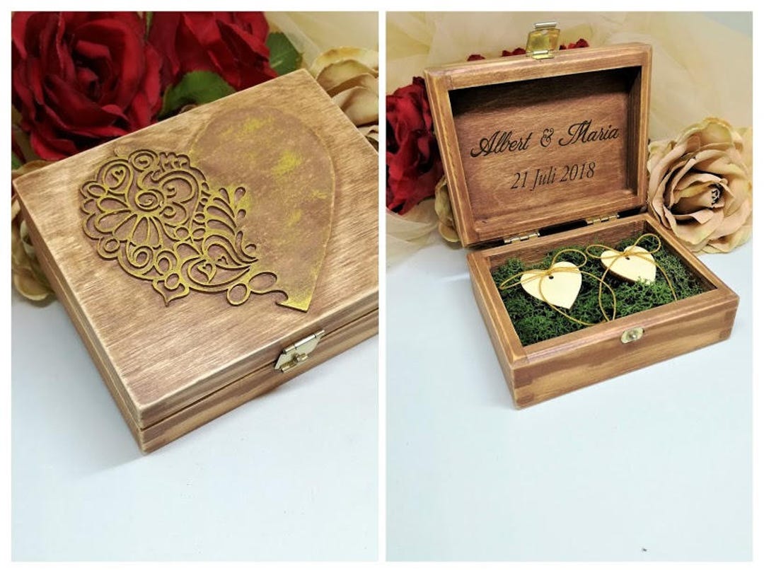 Wedding Ring Box Ring Bearer Box Ring Holder Etsy