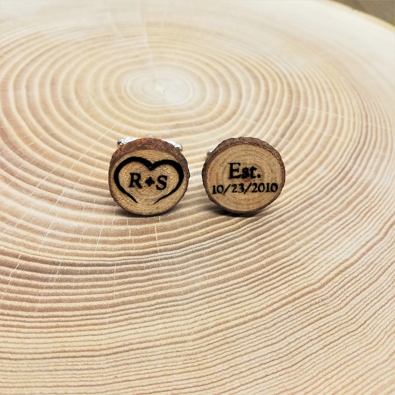 Wooden cufflinks Groom Cufflinks Personalized Cufflinks Personalized Wedding Cufflinks Cufflinks for Groom Groom Gifts
