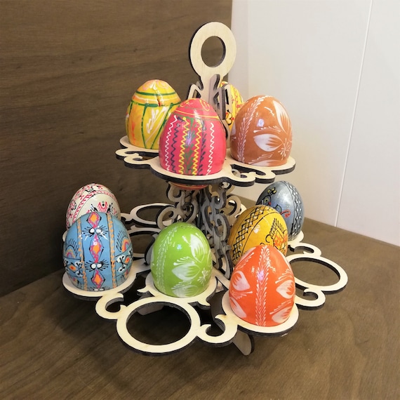 LARGE Wooden Easter Egg holder/ egg display / kinder egg holder / Easter decoration / Easter table decoration / Easter decor / Easter bunny