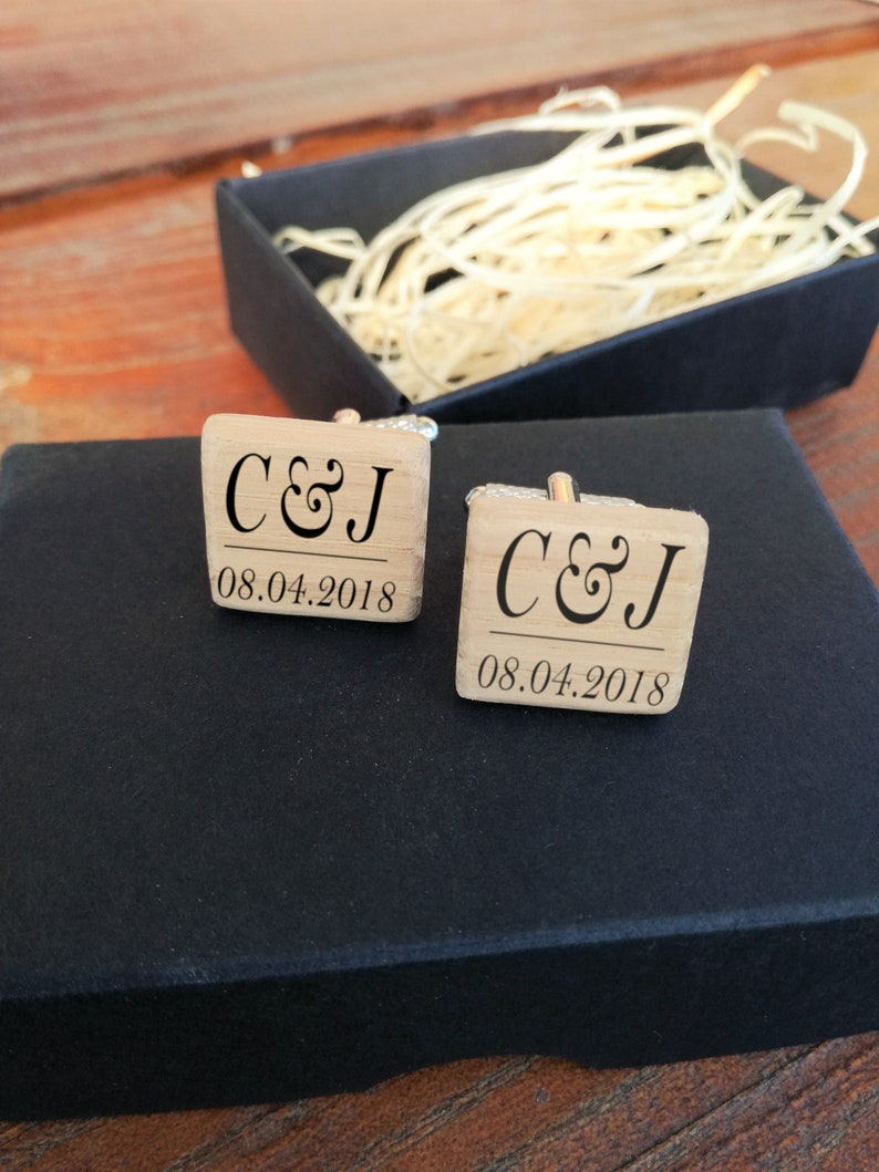 Wooden cufflinks Groom Cufflinks Personalized Cufflinks Personalized Wedding Cufflinks Cufflinks for Groom Groom Gifts