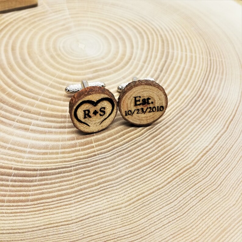 Wooden cufflinks Groom Cufflinks Personalized Cufflinks Personalized Wedding Cufflinks Cufflinks for Groom Groom Gifts