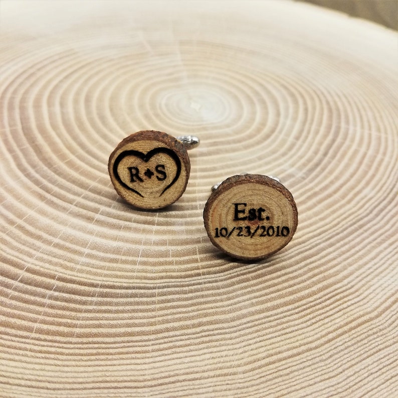 Wooden cufflinks Groom Cufflinks Personalized Cufflinks Personalized Wedding Cufflinks Cufflinks for Groom Groom Gifts