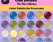 Moody Color Palette for Procreate Earthy Tone Swatch Twilight Aesthetic