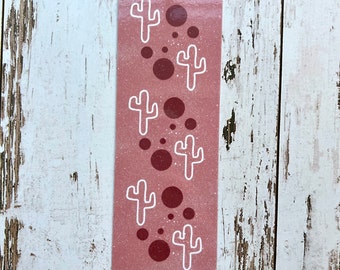 Glossy Bookmark, Pink Desert