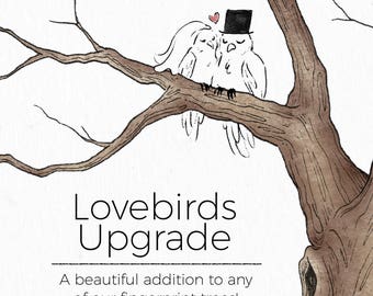 Lovebirds Wedding Guest Book Add-on, A Whimsical Guestbook Detail