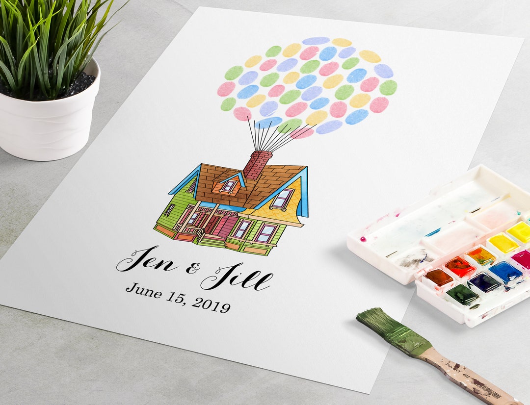 Up House Guest Book, up House Wedding, up House Guestbook, up Carl and