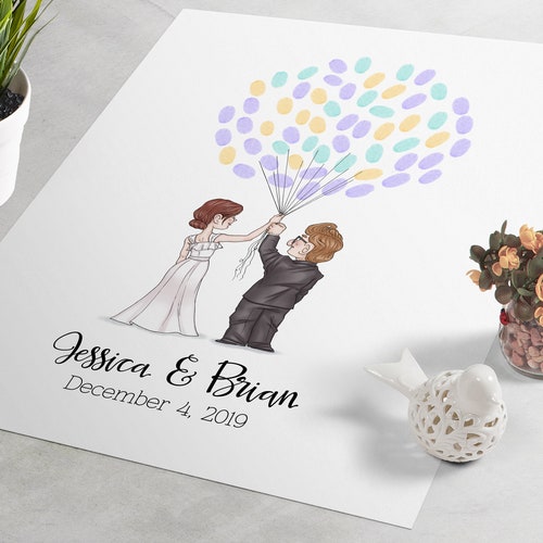 Up House Wedding Guest Book Custom Disney Pixar Wedding Etsy