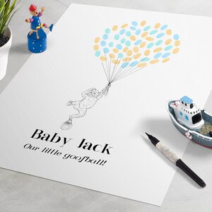 Happy Monkey Baby Shower Guest Book - Baby Shower Guestbook is a Great ...