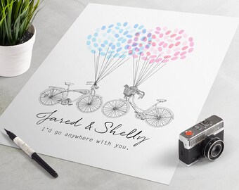 Bicycle Guest Book | Etsy