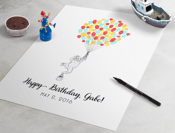 Happy Monkey Baby Shower Guest Book Baby Shower Guestbook is | Etsy