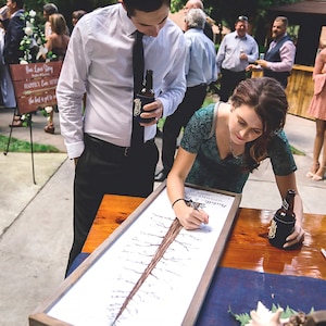 Wedding Guest Book - Eternal Redwood Guestbook Alternative, Signature Tree, Pine Tree, Fingerprint Tree, wedding sign-in wedding guestbook