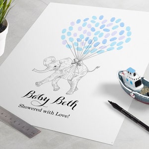 Baby Shower Guest Book regalo - elefante bambino doccia ospite segno In è il bambino perfetto doccia guest book e baby doccia regalo per mamma e papà.