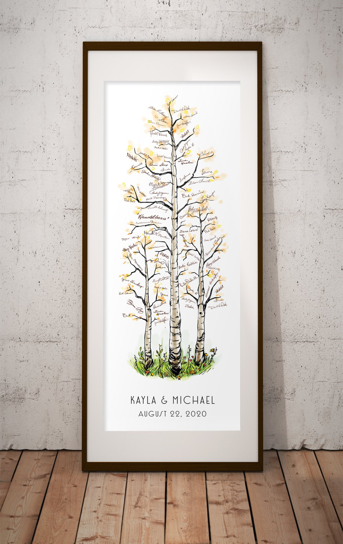 Signature Tree Guest Book Timeless Birch Wedding Guestbook Etsy