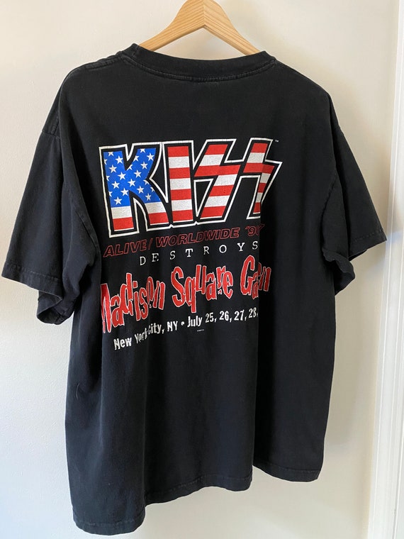 KISS Vintage 90s Concert T-Shirt Madison Square G… - image 4