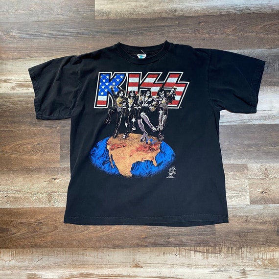 KISS Vintage 90s Concert T-Shirt Madison Square G… - image 1