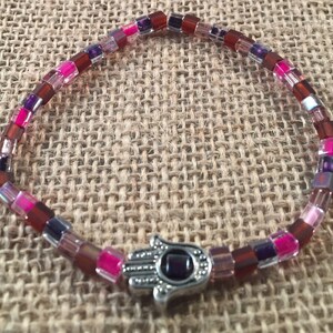 Hamsa Hand Bracelet Yoga Bracelet Friendship Bracelet Hamsa Charm Bracelet