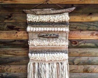 Woven wall hanging