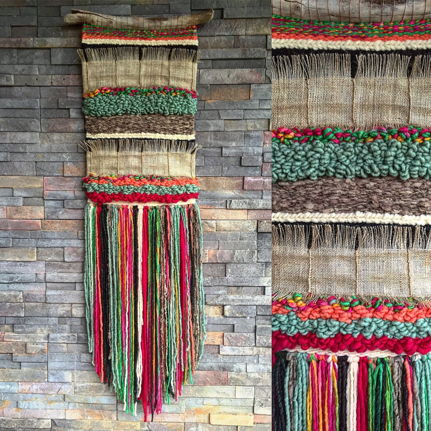 Woven wall hanging Etsy