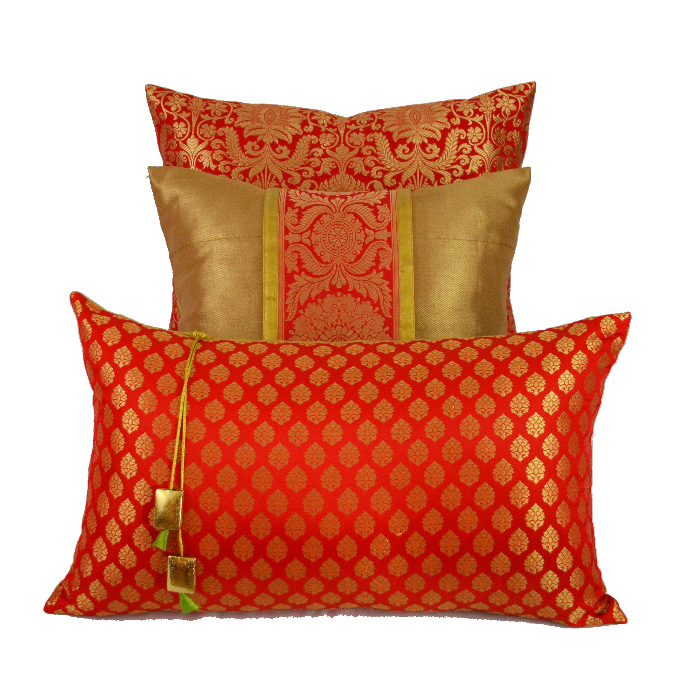 Banaras Brocade Silk Pillow Cover Luxurious Varanasi Silk Etsy