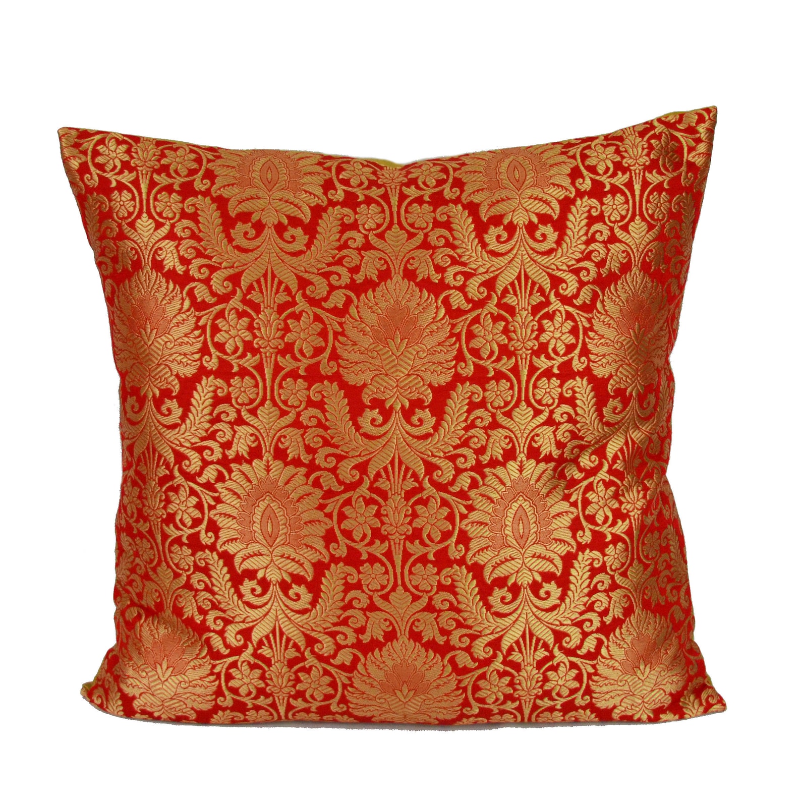 Banaras Brocade Silk Pillow Cover Luxurious Varanasi Silk Etsy