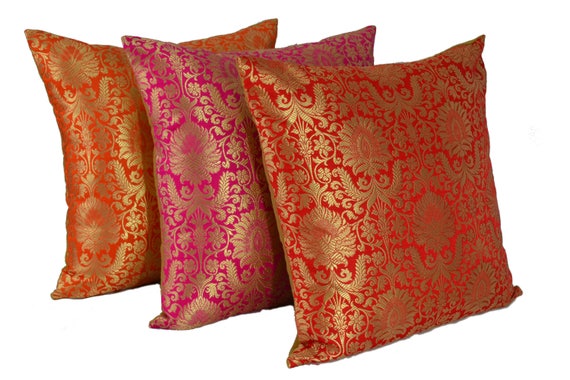 brocade pillow covers