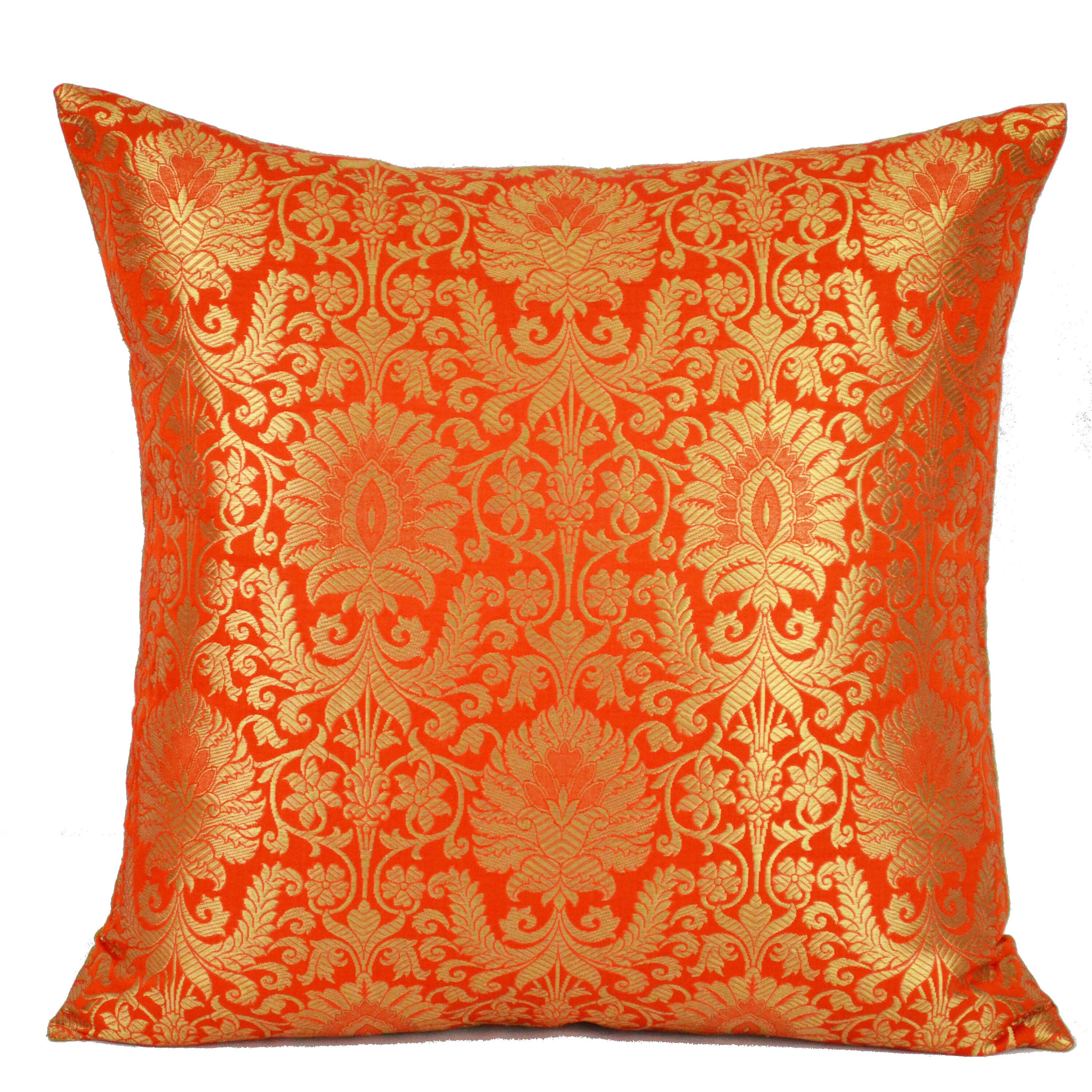 Banaras Brocade Silk Pillow Cover Luxurious Varanasi Silk Etsy