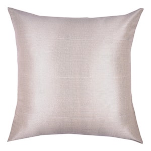 18&quot; Silver Metallic pillow, Metallic Silver throw pillow cover, Modern Classic Silver pillow, Bed Sofa throw Pillow
