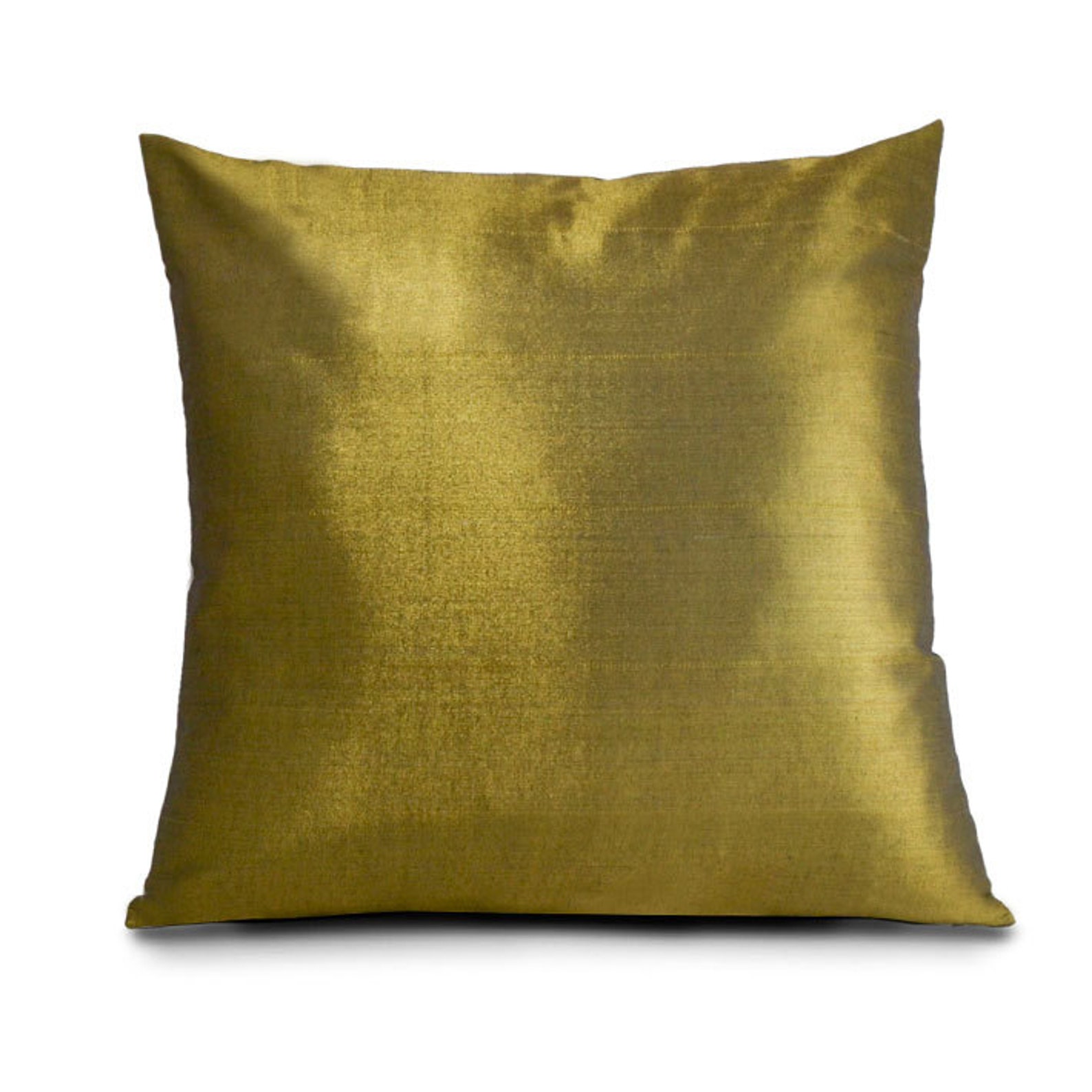 Metallic Throw Pillow Cover, Metallic Copper, Metallic Olive Green