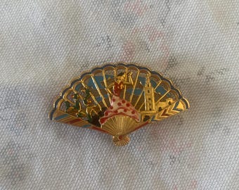 Spanish Fan Brooch