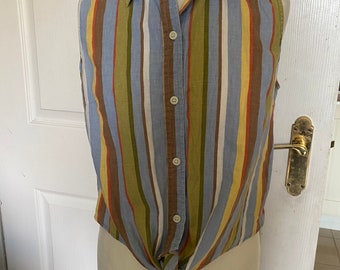 Vintage gestreifte Bluse