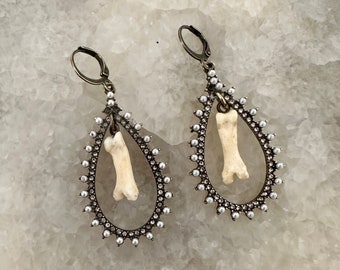 Victorian Toe Bone Earrings