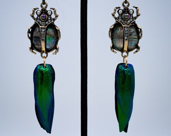 Scarab Beetle Earrings