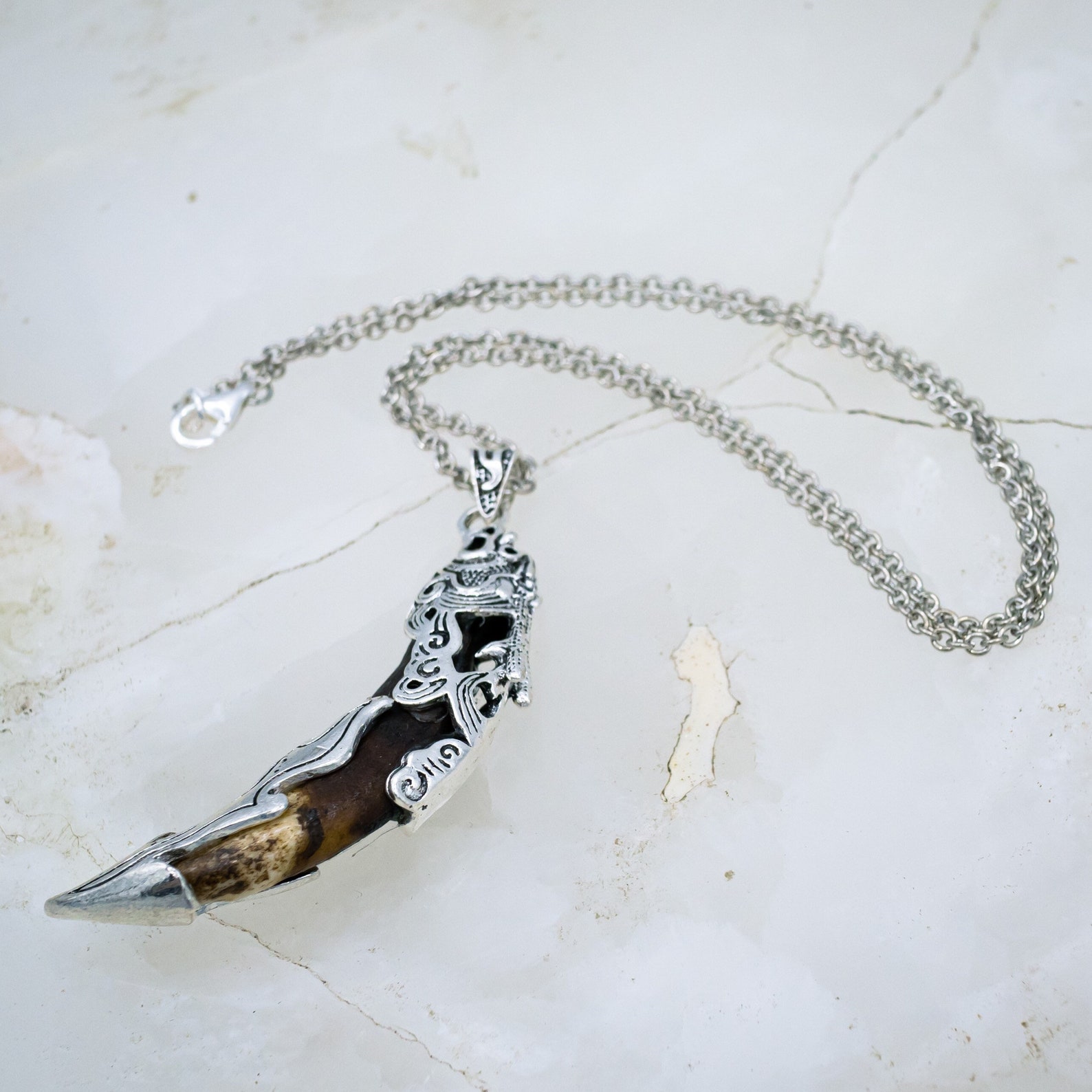 Wolf Fang Charivari Amulet