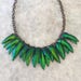 Emerald Beetle Shell Necklace - Etsy