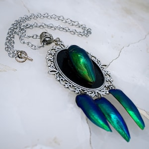 Preserved Jewel Beetle Necklace