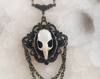 Victorian Mouse Skull Necklace