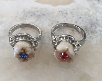 Birthstone Crystal Cavity Molar Ring