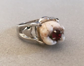 Queen of Hearts Human Tooth Ring