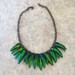 Emerald Beetle Shell Necklace - Etsy