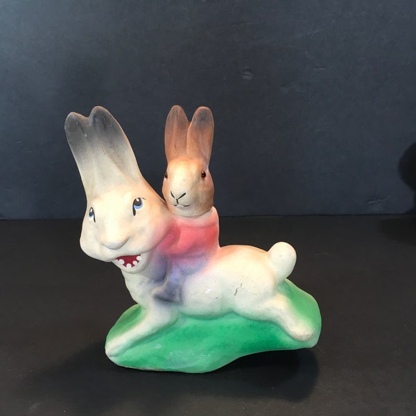 Stamm House Paper Mache Easter Rabbit Candy Holder